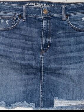 American Eagle Outfitters Distressed Denim Skirt